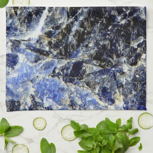 Lapis Lazuli Teetuch Geschirrtuch (Gefaltet)