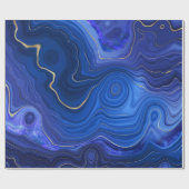 Lapis Lazuli Wrapping Paper Geschenkpapier (Flach)