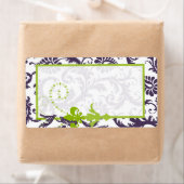 Lapis Lila & Apple Green Damask Birds Wedding (Insitu)