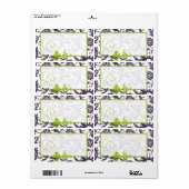 Lapis Lila & Apple Green Damask Birds Wedding (Vorne)