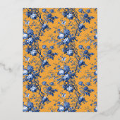 Lapis Rose Wedding Folieneinladung (Rückseite)