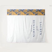 Lapis Rose Wedding Wandteppich (Vorderseite (Horizontal))