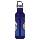 Lapisfarbe zum 9. Hochzeitstag Edelstahlflasche (Rückseite)