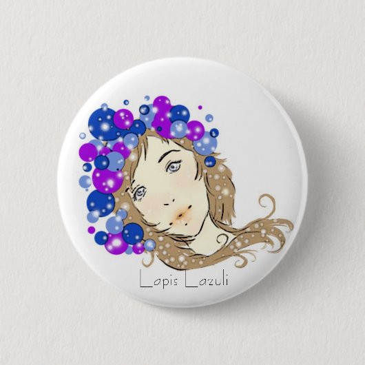 Lapislazuli Button (Vorderseite)