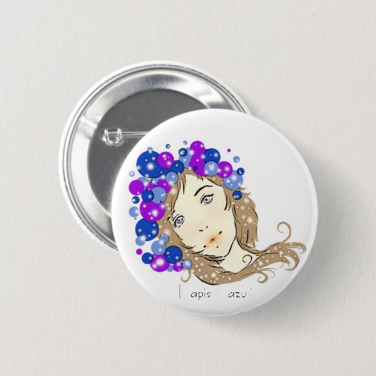 Lapislazuli Button (Vorne & Hinten)