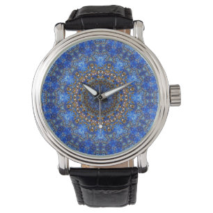 Lapislazuli-Mandala-Armbanduhr Armbanduhr