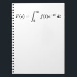 Laplace-Transformation-Gleichung, mathematische Gr Notizblock<br><div class="desc">Laplace Transformation Formel,  eine sehr nützliche Gleichung in vielen Bereichen der Wissenschaft</div>