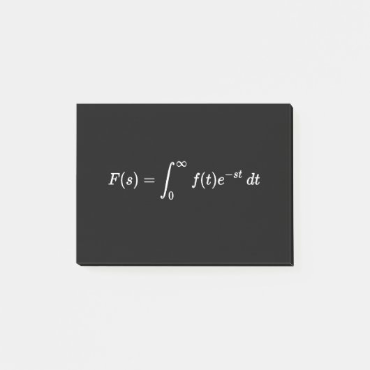Laplace-Transformation-Gleichung, mathematische Gr Post-it Klebezettel (Vorderseite)