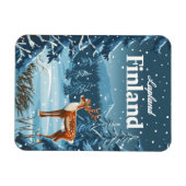 Lapland Finnland Vintage Magnet (Horizontal)
