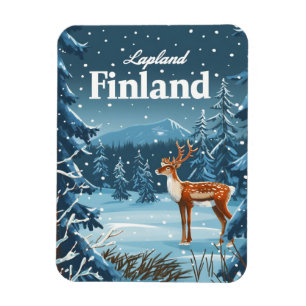 Lapland Finnland Vintage Magnet