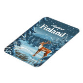 Lapland Finnland Vintage Magnet (Linke Seite)