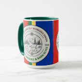 Lapland Sami Elf Workers Gewerkschaft Rentier Herd Tasse (Vorderseite Links)