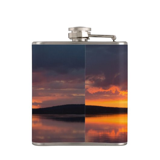Lapland Sunset Flachmann (Rückseite)