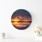 Lapland Sunset Große Wanduhr (Zuhause)