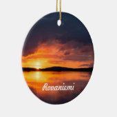 Lapland Sunset Keramikornament (Rechts)