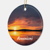 Lapland Sunset Keramikornament (Links)