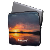 Lapland Sunset Laptopschutzhülle (Vorderseite Links)
