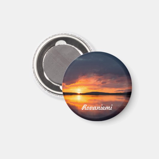 Lapland Sunset Magnet (Vorderseite/Rückseite)