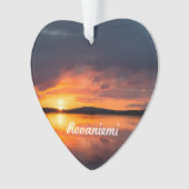 Lapland Sunset Ornament (Vorderseite)