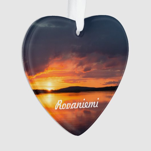 Lapland Sunset Ornament (Vorderseite)