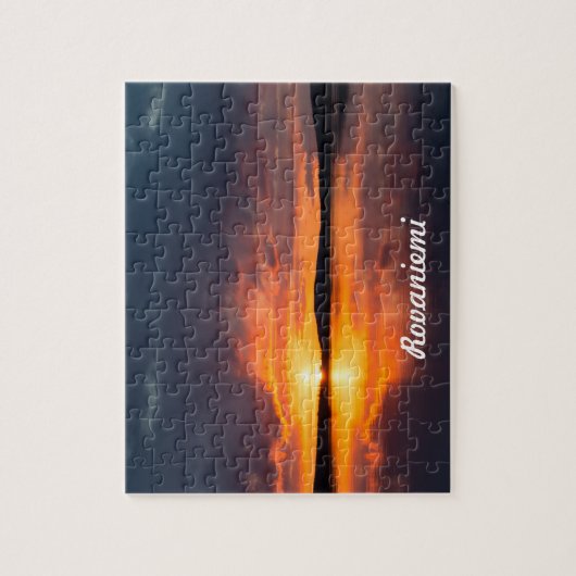 Lapland Sunset Puzzle (Vertikal)
