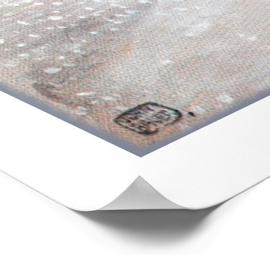 Laplander im Schneesturm Poster (Ecke)