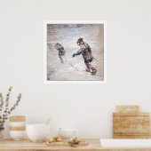 Laplander im Schneesturm Poster (Küche)