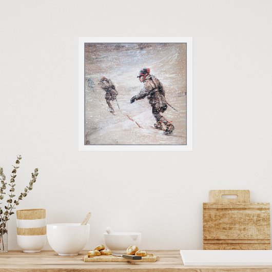 Laplander im Schneesturm Poster (Küche)