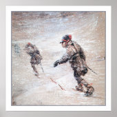 Laplander im Schneesturm Poster (Vorne)