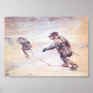 Laplander im Snowsturm - Lappar i snostorm Poster
