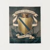 Laporte dit Saint Georges Wappen 1 Wandteppich (Vorderseite)