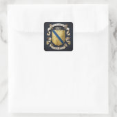 Laporte dit Saint Georges Wappen 5 Quadratischer Aufkleber (Tasche)