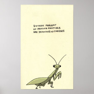 Lappalien des betenden Mantis Poster