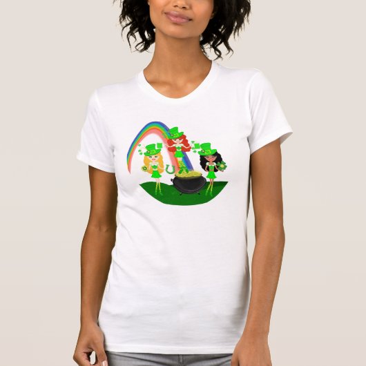 Läppchen am St. Patrick's Day T-Shirt (Vorderseite)