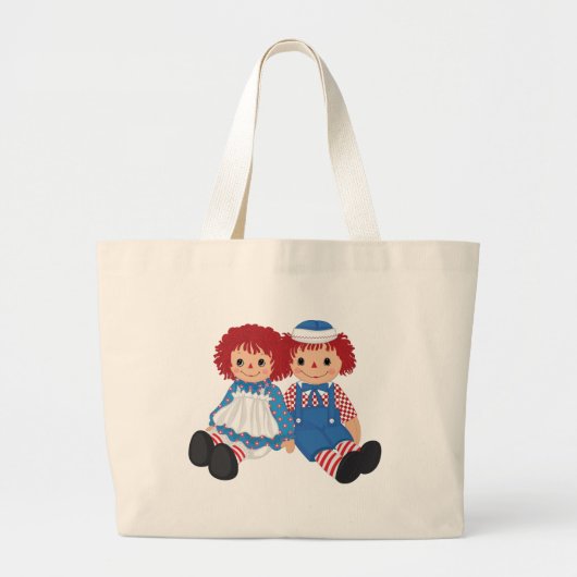 Lappen-Puppen-Tasche Jumbo Stoffbeutel (Vorne)