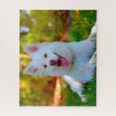 Lapphund Hund. Puzzle (Vertikal)