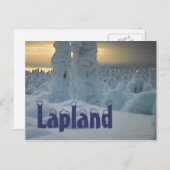 Lappland-arktische Winterpostkarte Postkarte (Vorne/Hinten)