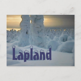 Lappland-arktische Winterpostkarte Postkarte