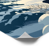 Lappland Finnland - Kunst Vintag Poster (Ecke)