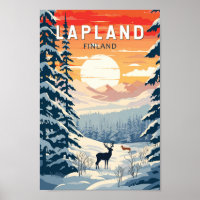 Lappland Finnland - Kunst Vintag