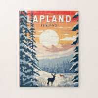 Lappland Finnland - Kunst Vintag