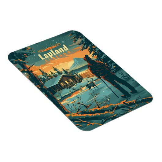 Lappland Finnland Magnet (Rechte Seite)