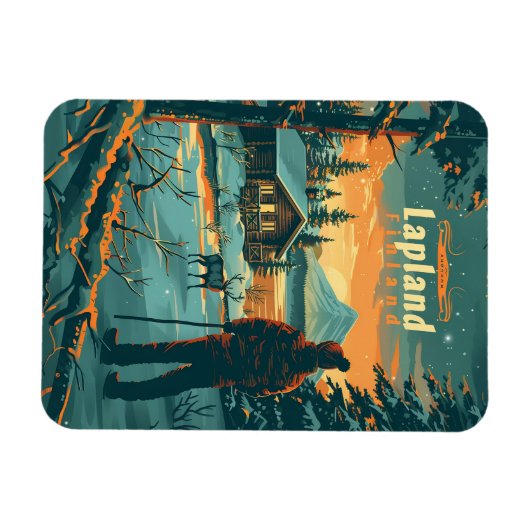 Lappland Finnland Magnet (Horizontal)