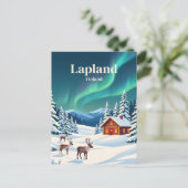 Lappland Finnland Postkarte (Stehend Vorderseite)