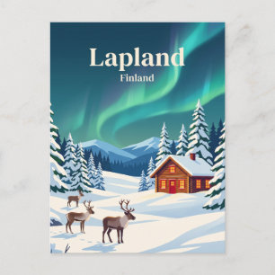 Lappland Finnland Postkarte