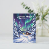 Lappland Finnland Postkarte (Stehend Vorderseite)