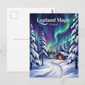 Lappland Finnland Postkarte (Vorne/Hinten)