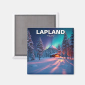 Lappland Finnland - Reise Magnet (Vorderseite/Rückseite)