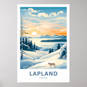 Lappland Finnland Reisedrucke Poster
