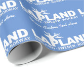 LAPPLAND-Gewohnheits-Packpapier Geschenkpapier (Rolleneckpunkt)